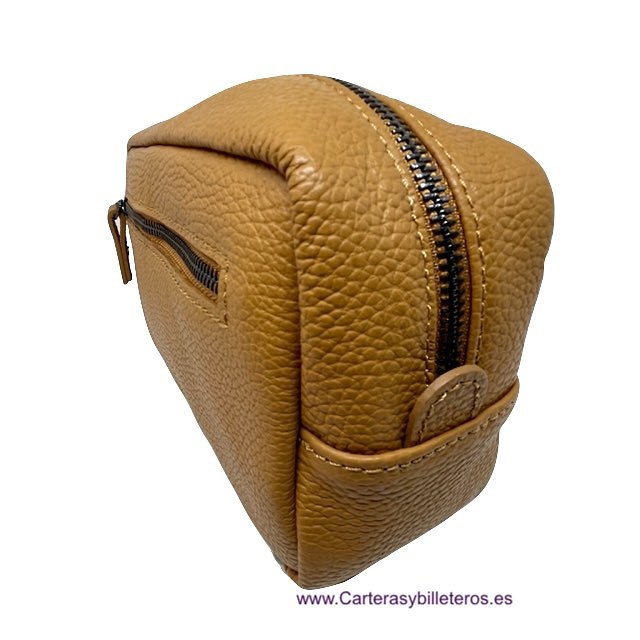 TOILET BAG LEATHER LARGE FOR MAN 