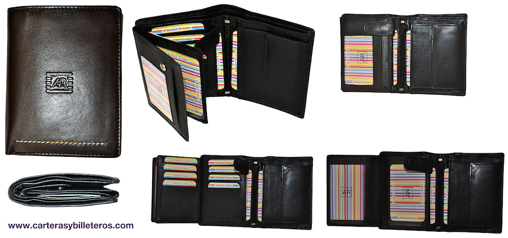 WALLET DOUBLE COMPARTMENT LEATHER WALLET MENS LUXURY 