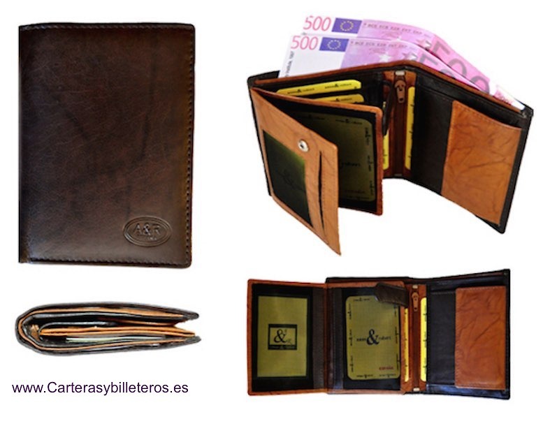 WALLET FOR MAN IN SKIN OF QUALITY WITH WALLET LARGE 