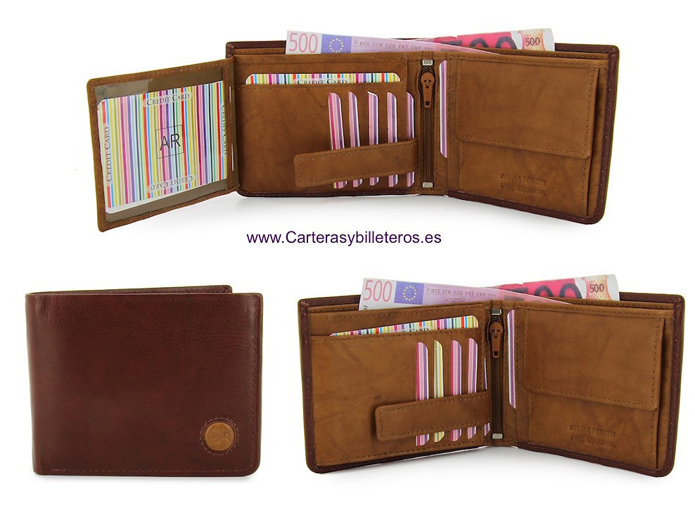 WALLET LEATHER WALLET CARD TWO TONE STUCO 