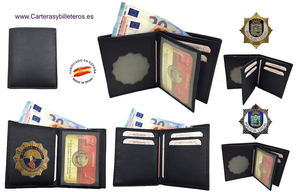 WALLET LOCAL POLICE HOLDER IN LETAHER MADE IN SPAIN 