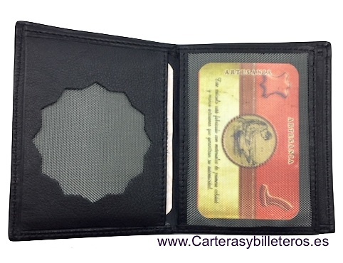 WALLET LOCAL POLICE HOLDER IN LETAHER MADE IN SPAIN 