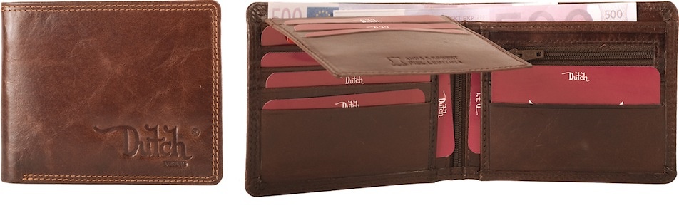 WALLET MANUFACTURED IN SKIN TYPE LEATHER OF THE DUTH BRAND 