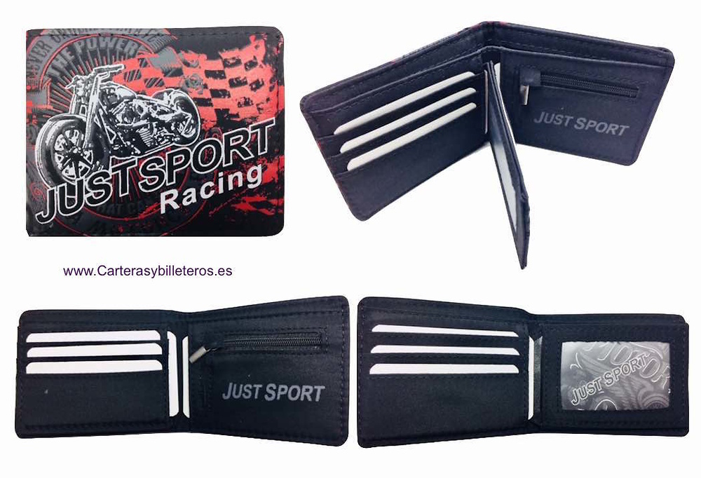 WALLET MEN BRAND JUST SPORT WITH PURSE 