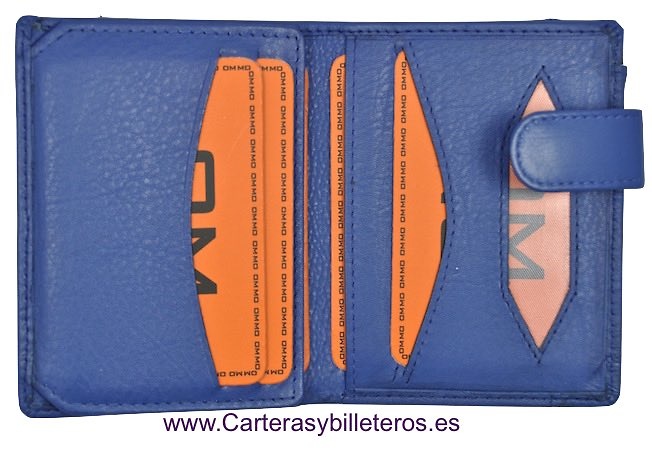 WALLET MENS LEATHER NAPA LUX WITH CLOSURE 