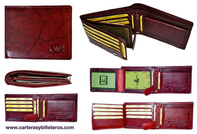 WALLET OF HORIZONTAL OPENING LEATHER PURSE 