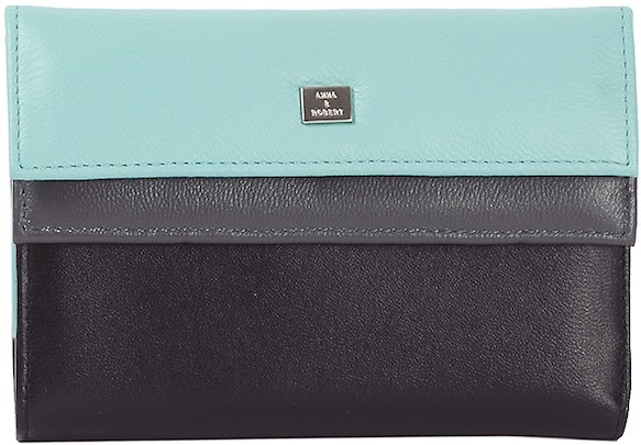 WALLET OF LEATHER OF NAPPA COMBINED FOR WOMEN 