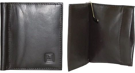 WALLET OF SKIN WITH WALLET PER NOZZLE PRESSURE AND CLIP FOR NOTES 