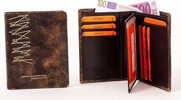 WALLET OF SKINLEATHER AND NAPA FOR MAN WITH EFFECT WEAR IN LEATHER 