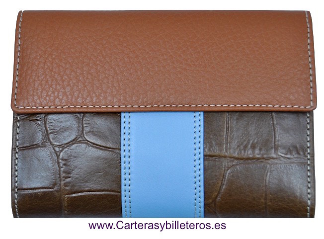 WALLET OF WOMAN SKIN OF COCO MADE IN SPAIN HANDCRAFT 