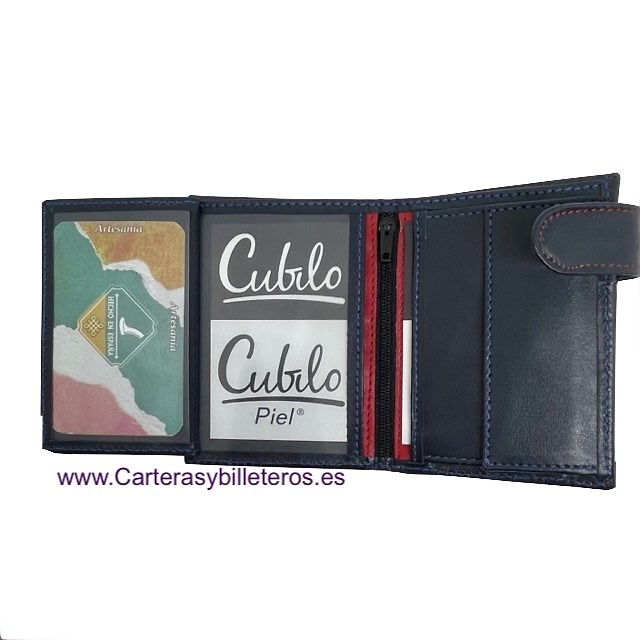 WALLET WALLET WALLET IN LEATHER WITH EXTERNAL QUICK-ACCESS POCKET AND FASTENER 