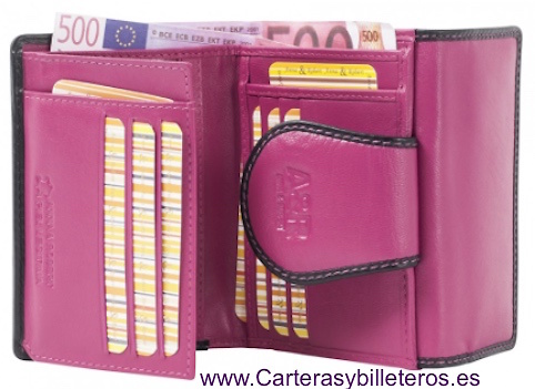 WOMEN WALLET LEATHER WITH PURSE AND CARD HOLDER 
