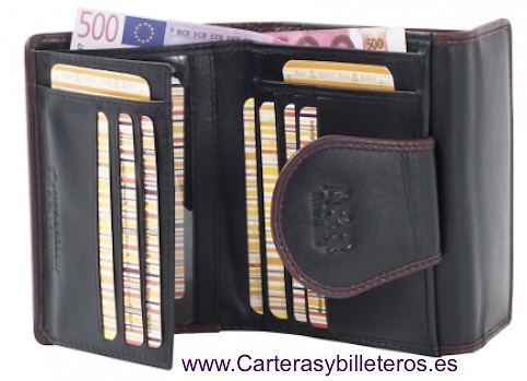 WOMEN WALLET LEATHER WITH PURSE AND CARD HOLDER 