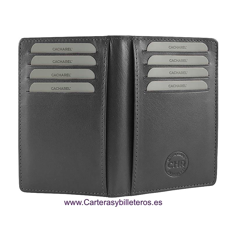WOMEN'S LEATHER WALLET + REMOVABLE CARD HOLDER BRAND CACHAREL 