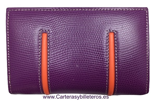 WOMEN'S LEATHER WALLET WITH ZIPPER PURSE AND PURSE 