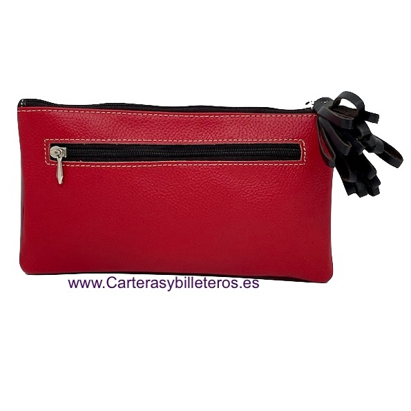 WOMEN'S WALLET-HANDBAG WITH DECORATION ON THE CLOSURE - 15 COLORS- 