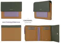 CACHAREL WOMEN'S HANDBAG MADE OF LEATHER IN A COMBINATION OF THREE VERY NICE COLOURS
