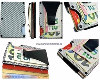 CARBON FIBER CARD HOLDER FOR THIN AND VERY RESISTANT MEN -NEW-