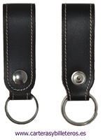 KEY RING WITH LEATHER AND BUTTON FOR PRESSURE BELT