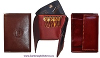KEYCHAIN LEATHER PURSE AND WALLET