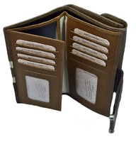LARGUE  WALLET WOMEN'S WITH A LEATHER BOW  MADE IN SPAIN 