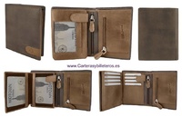 LEATHER CARD HOLDER WITH ZIPPER PURSE and RFID Security system