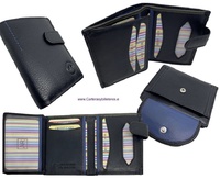 LEATHER  WALLET FOR MAN  WHITH PURSE OUT 