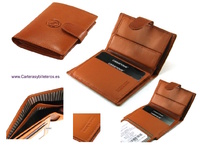  LEATHER WALLET WITH  PURSE PREMIUM QUALITY MADE IN SPAIN