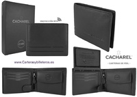 LUXURY CACHAREL MEN'S LEATHER WALLET WITH PURSE AND TOP CARD HOLDER