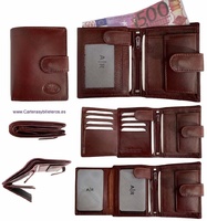 MAN WALLET  OF LEATHER OF QUALITY WITH WALLET AND CASH DRAWER