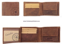 MAN WALLET PURSE  IN MATTE FINISHED LEATHER