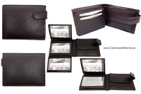 MEN'S LEATHER WALLET WITH EXTENDABLE PURSE AND CARD HOLDER