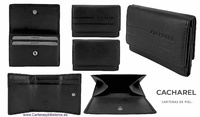 MEN'S MINI BRAND CACHAREL LUXURY LEATHER WALLET WITH PURSE CARD