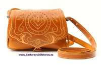 OILED LEATHER BAG LEATHER TRIM QUALITY AND WORKED