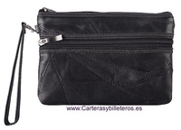 PATHWORK  LEATHER PURSE WITH DOUBLE HANDLE FOR HAND 