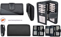 PURSE WALLET FOR WOMEN LEATHER AND CARBON FIBER GRANDE