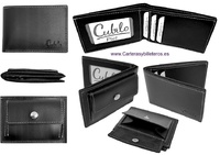 SMALL LEATHER WALLET WITH OUTSIDE PURSE CUBILO 5 colors  - NEW -