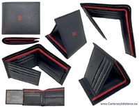 TITTO BLUNI MAN'S WALLET IN LEATHER WITH PURSE AND CARD HOLDER