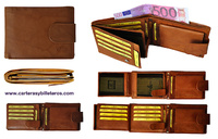 WALLET  OF MAN IN SKIN OF QUALITY CATTLE WITH WALLET SIZE MEDIUM