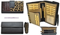 WALLET OF WOMAN AND LEOPARD SKIN OF COCO MADE IN SPAIN