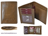 WALLET PURSE FACT IN LEATHER FOR MAN OF THE DUTH BRAND