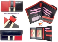 WALLET WOMEN'S WITH A LEATHER BOW  MADE IN SPAIN 