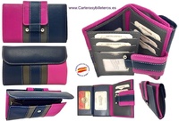 WALLET WOMEN'S WITH A LEATHER BOW  MADE IN SPAIN 